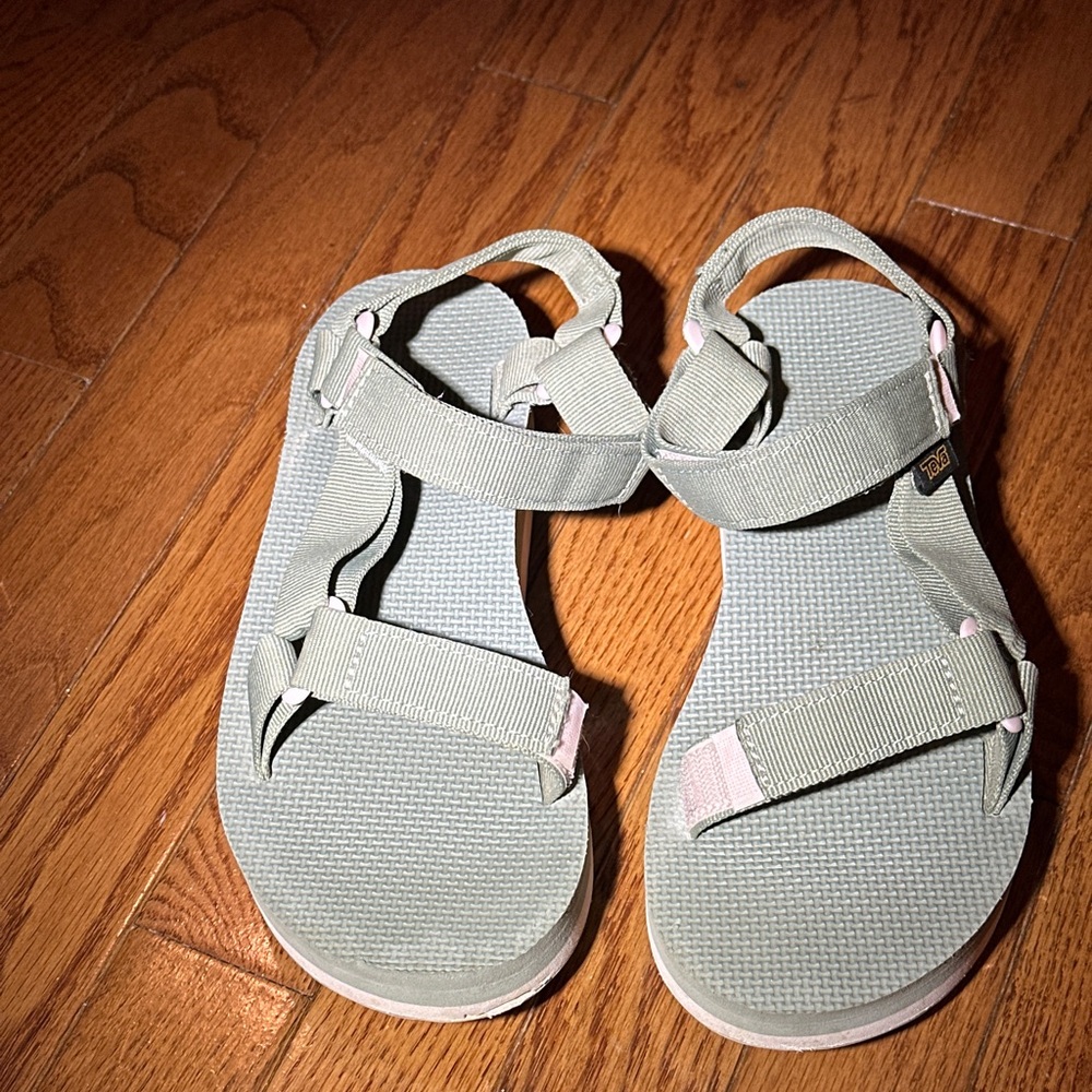 Teva Women's Sandals - Light Green and Pink